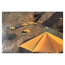 【Signed Poster】Christo & Jeanne-Claude：The Umbrellas, Japan - USA, 1984-91. California, USA Site.